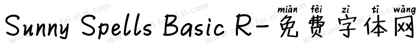 Sunny Spells Basic R字体转换
